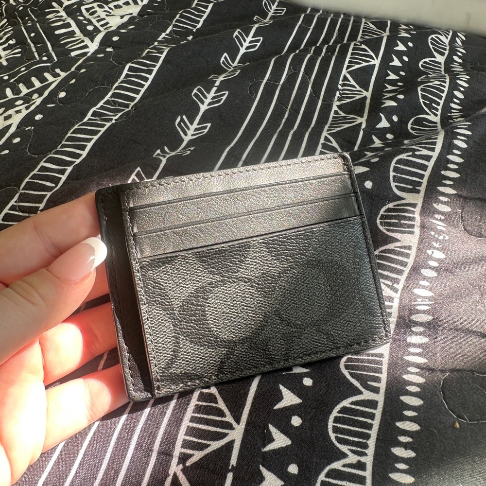Coach Black Wallet Card Holder!